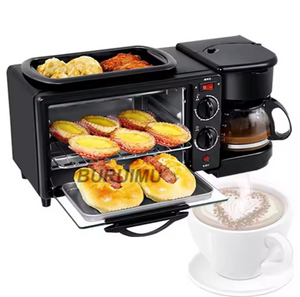 Sonifer — four électrique multifonctions 3 en 1, Machine à café, poêle, rôtissoire pour la cuisine, le pain, la Pizza, le petit déjeuner